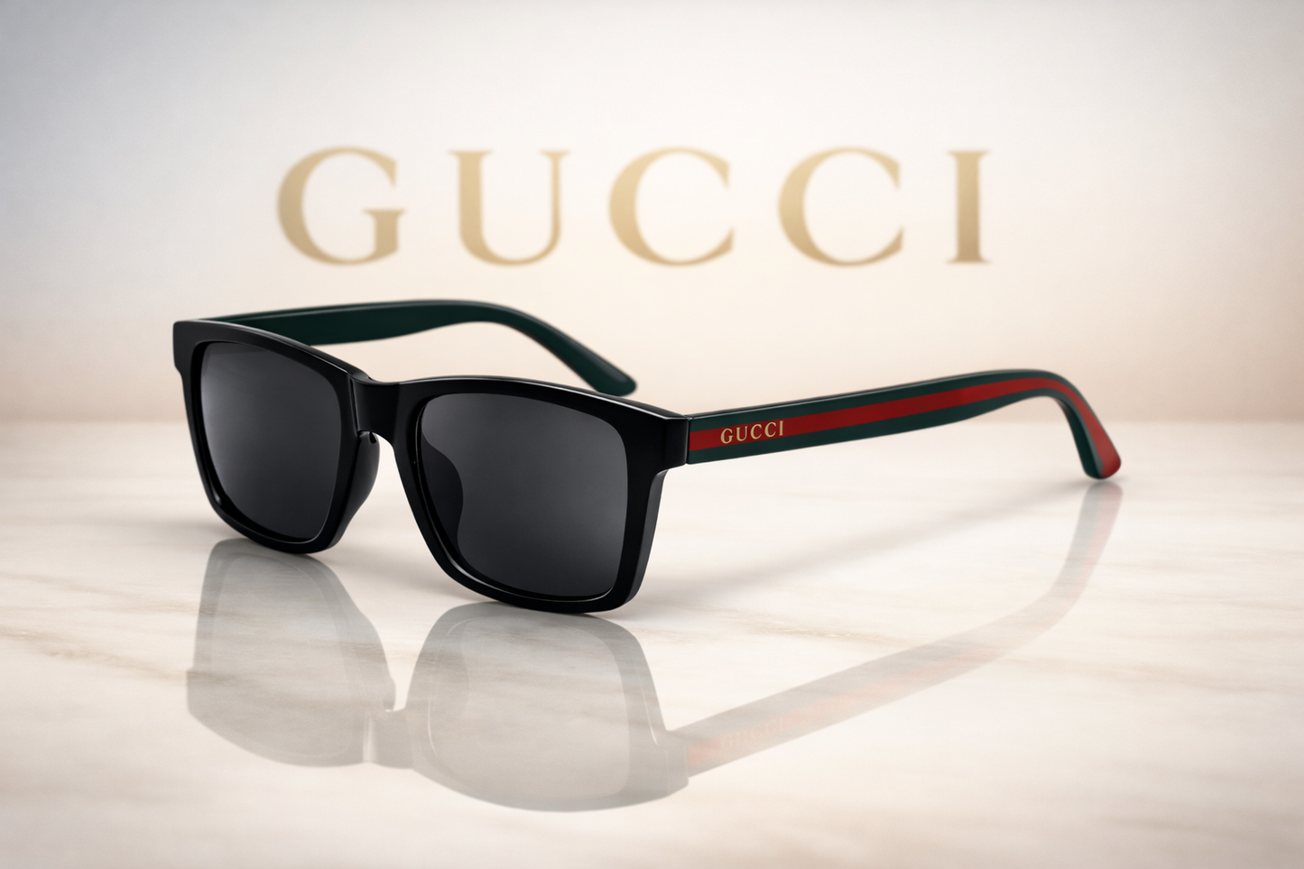 Gucci - Black Frame, Green & Red Stripe